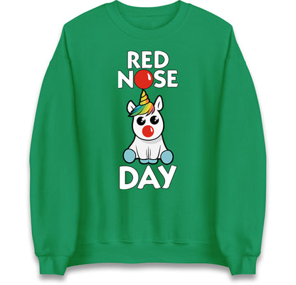 Red Nose Day Unicorn Jumper