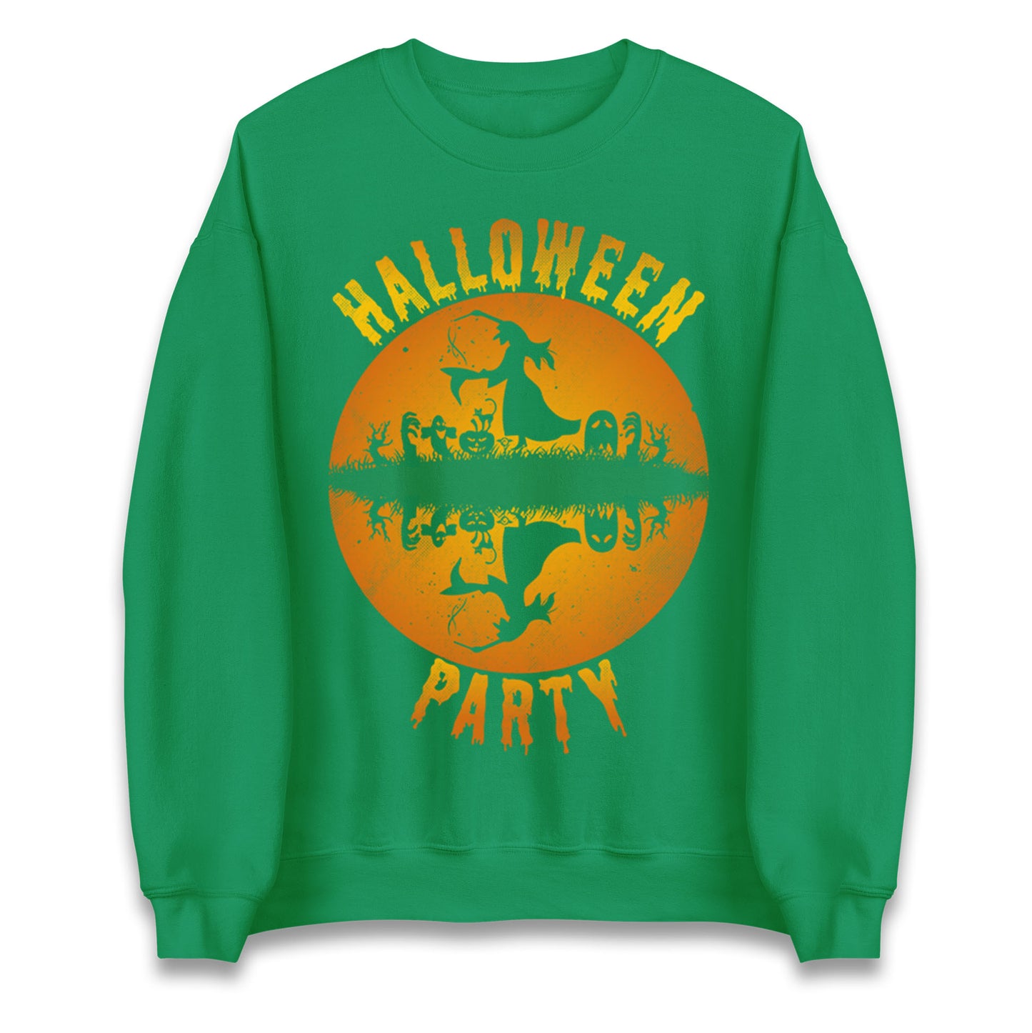 Scary Witch Halloween Party Sweatshirt
