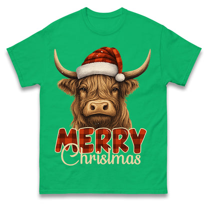 Highland Cow Christmas T Shirt