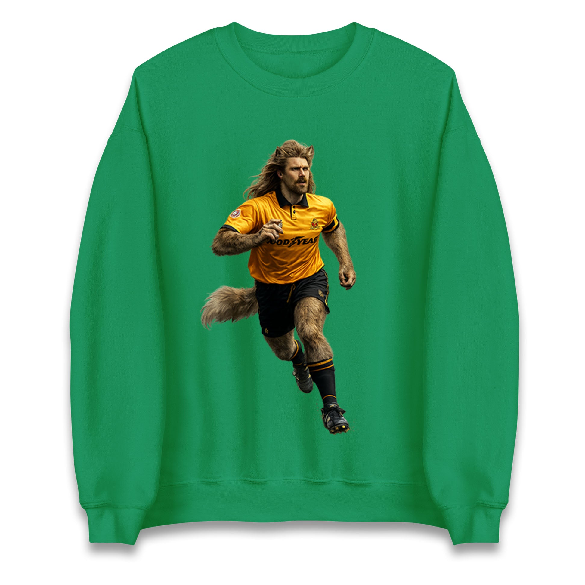 Retro John The Wolf Wolves Football Jumper 