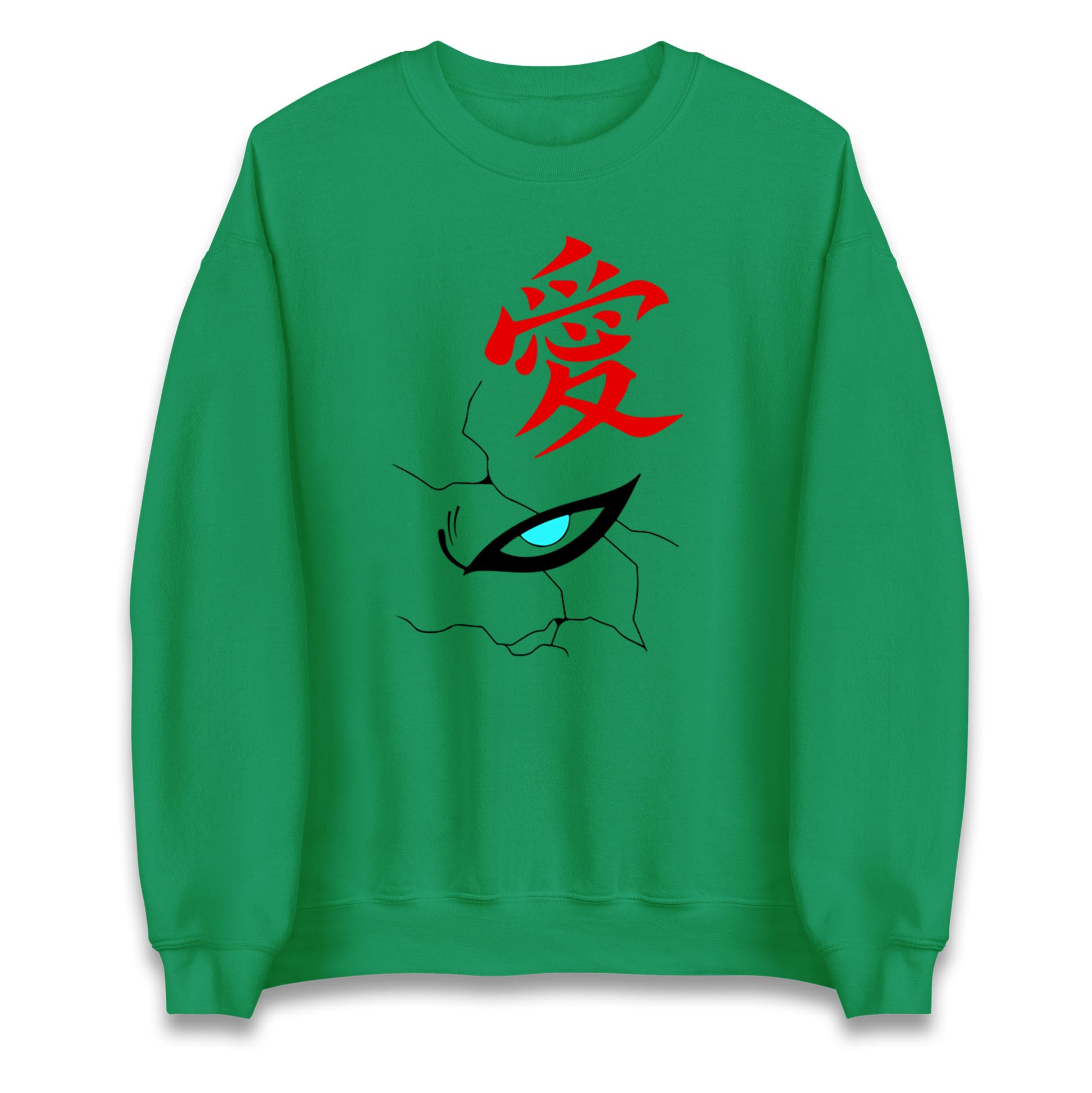 naruto shippuden gaara naruto face sweatshirt