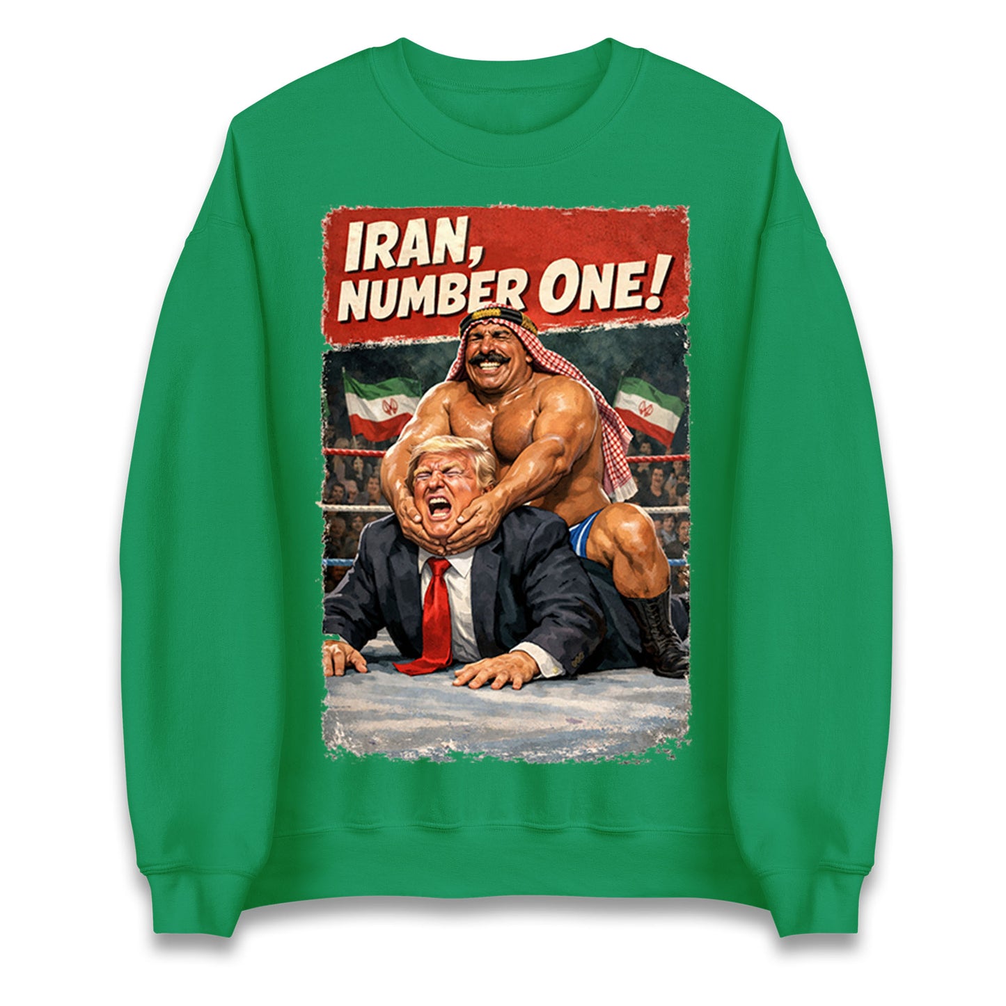 Donald Trump Iron Sheik Iran Wrestling Jumper