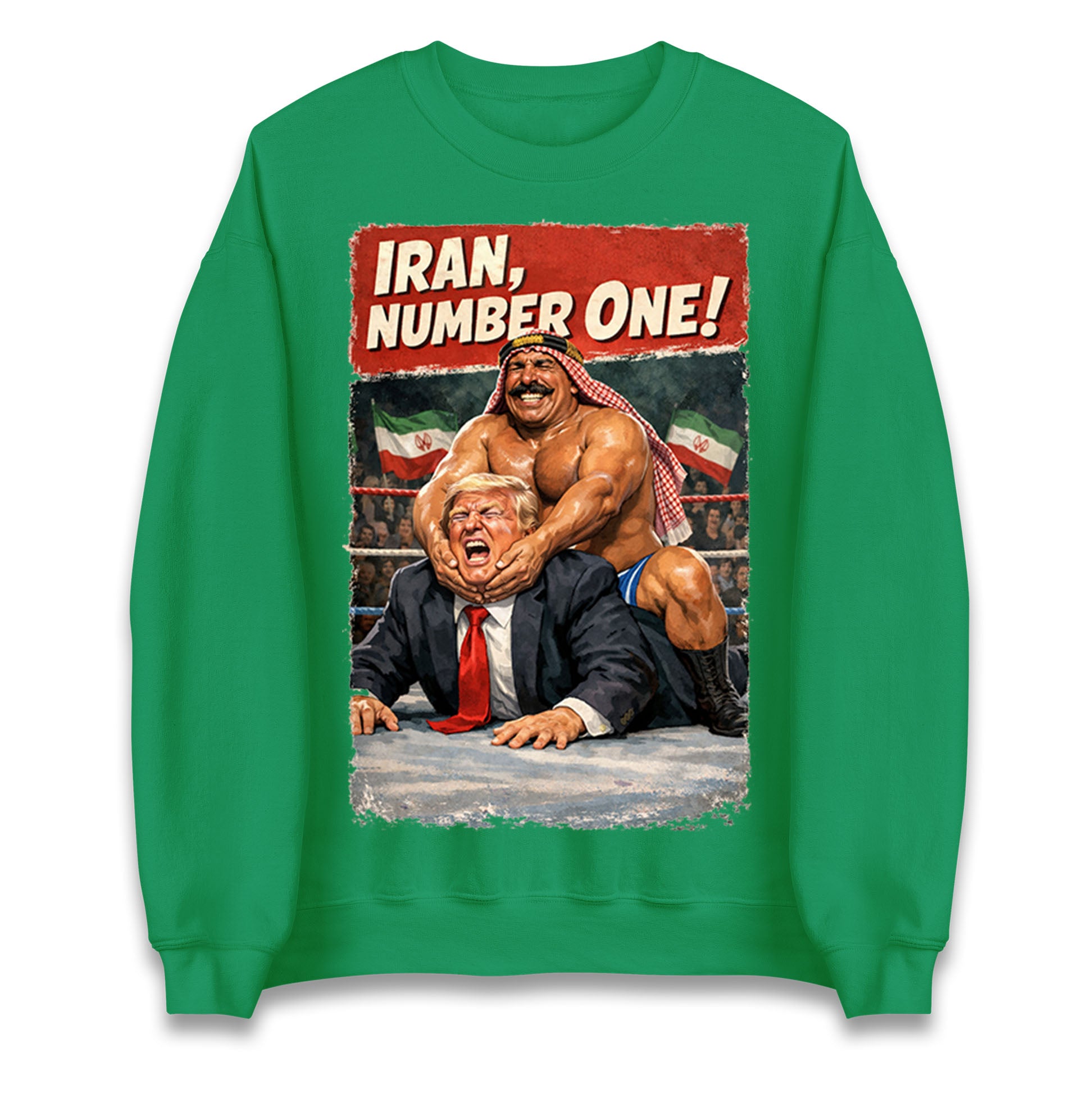 Donald Trump Iron Sheik Iran Wrestling Jumper