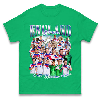 Englands Women Euro Winners 2025 T Shirt
