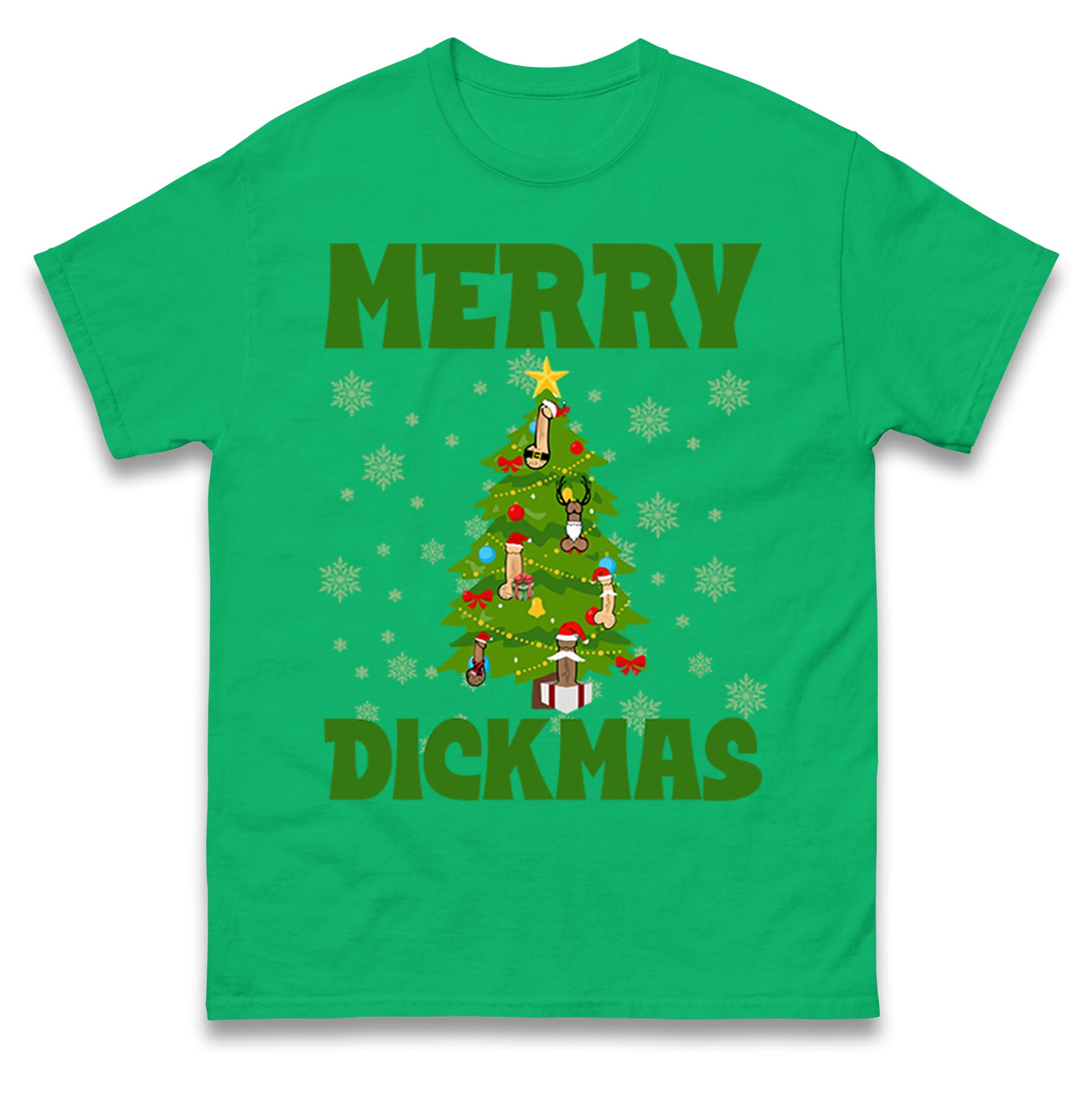 Merry Dickmas Funny Christmas T Shirt