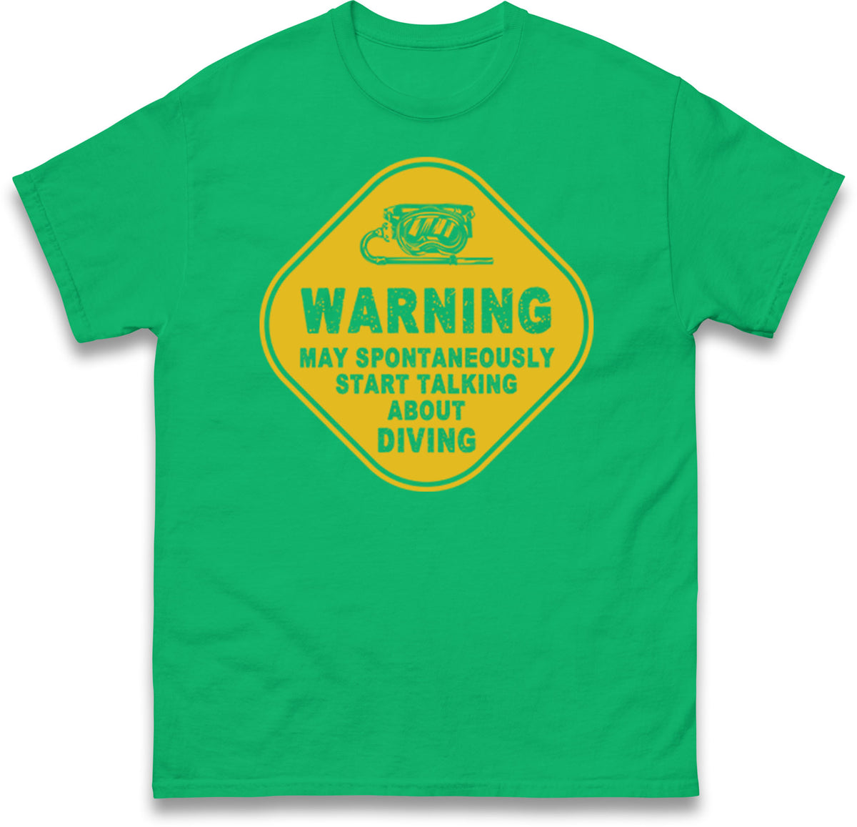 warning diving t shirt