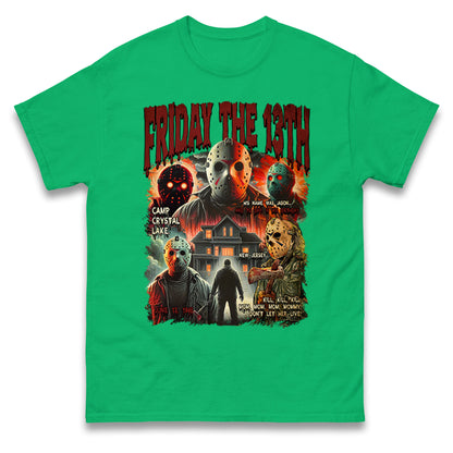 Jason voorhees Friday The 13th horror Halloween Bootleg T Shirt