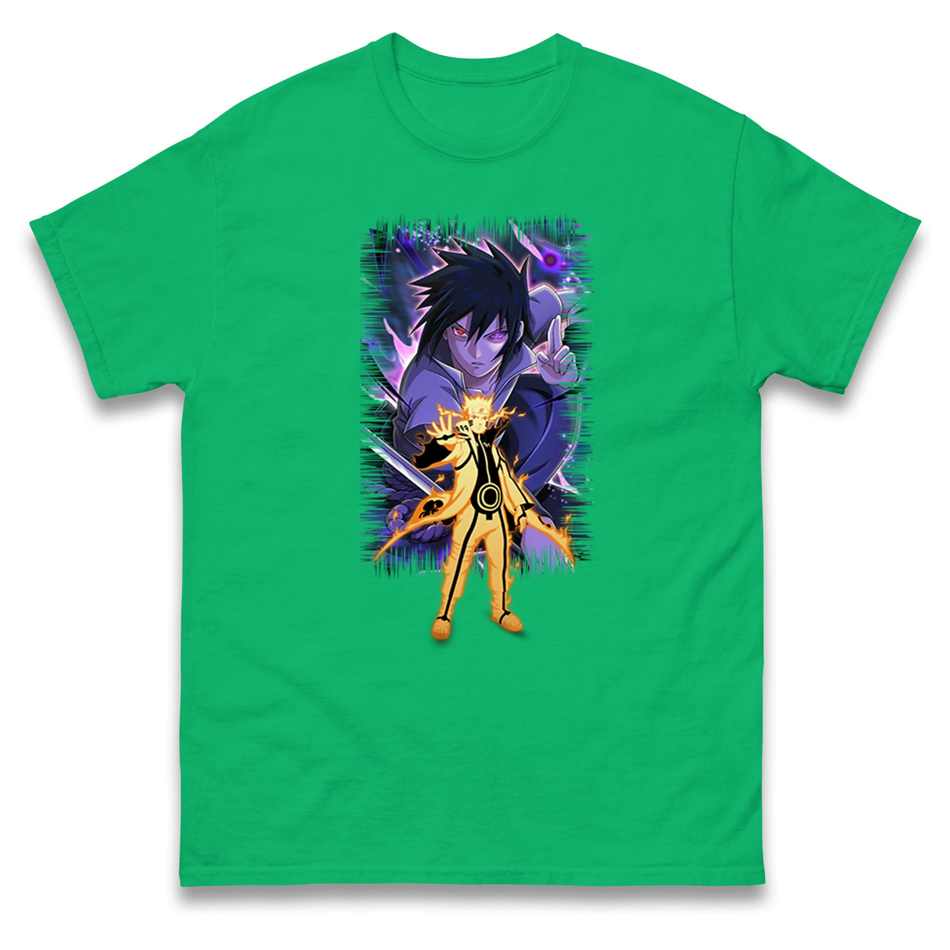 sasuke uchiha and naruto uzumaki t shirt