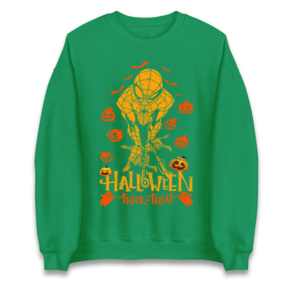 Spiderman Trick Or Treat Halloween Sweatshirt
