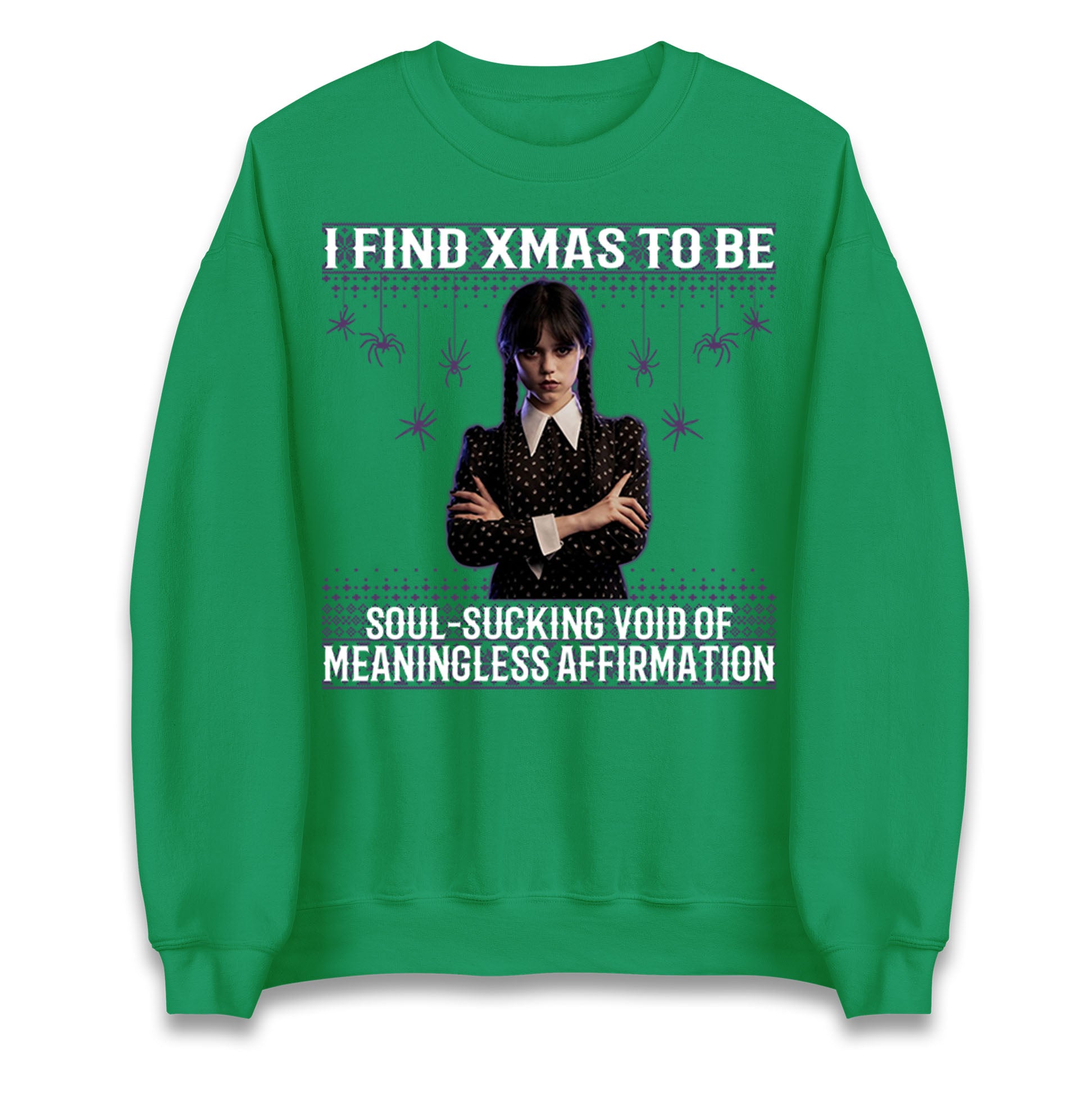 Wednesday Addams Family Christmas Jumper