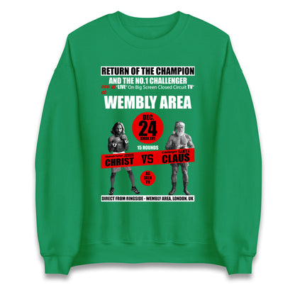 Jesus Christ Vs Santa Claus Jumper 