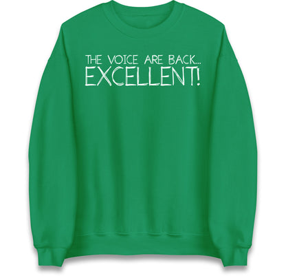 The Voice Are Back Excellent Jumper