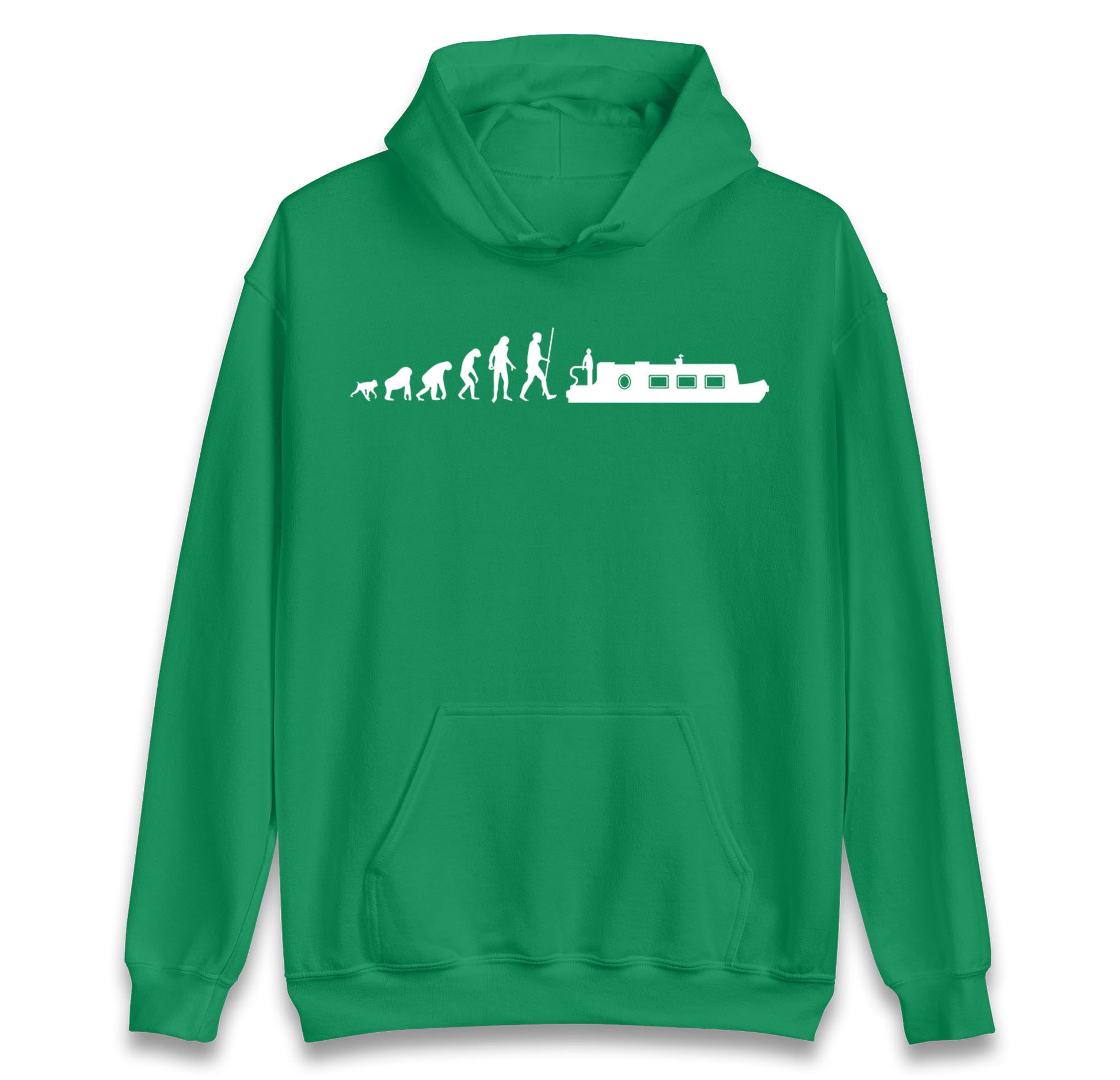 Human Evolution Canal boat hoodie