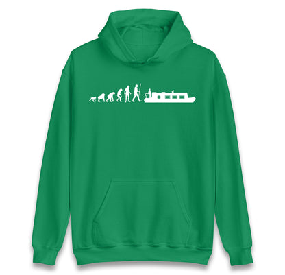 Human Evolution Canal boat hoodie