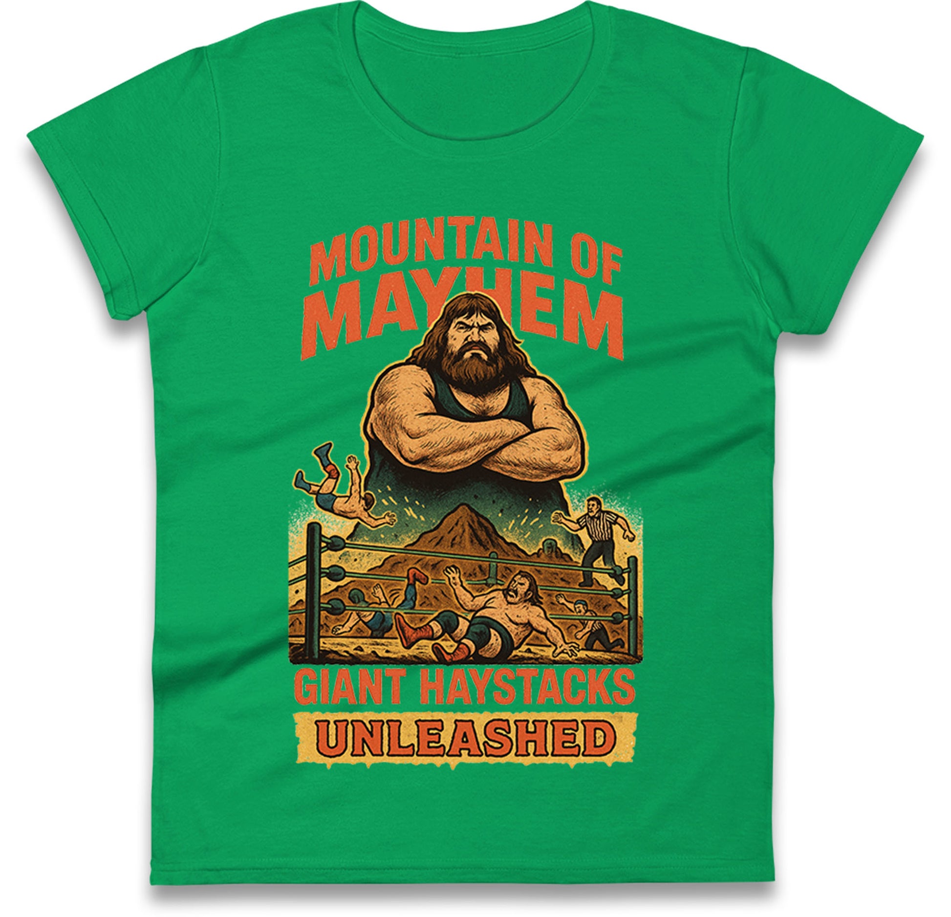 Giant Haystacks Ladies T Shirt