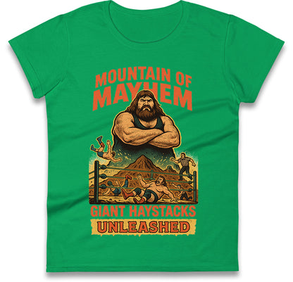 Giant Haystacks Ladies T Shirt