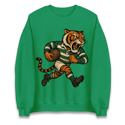 Retro Leicester Tigers Rugby Union Jumper 