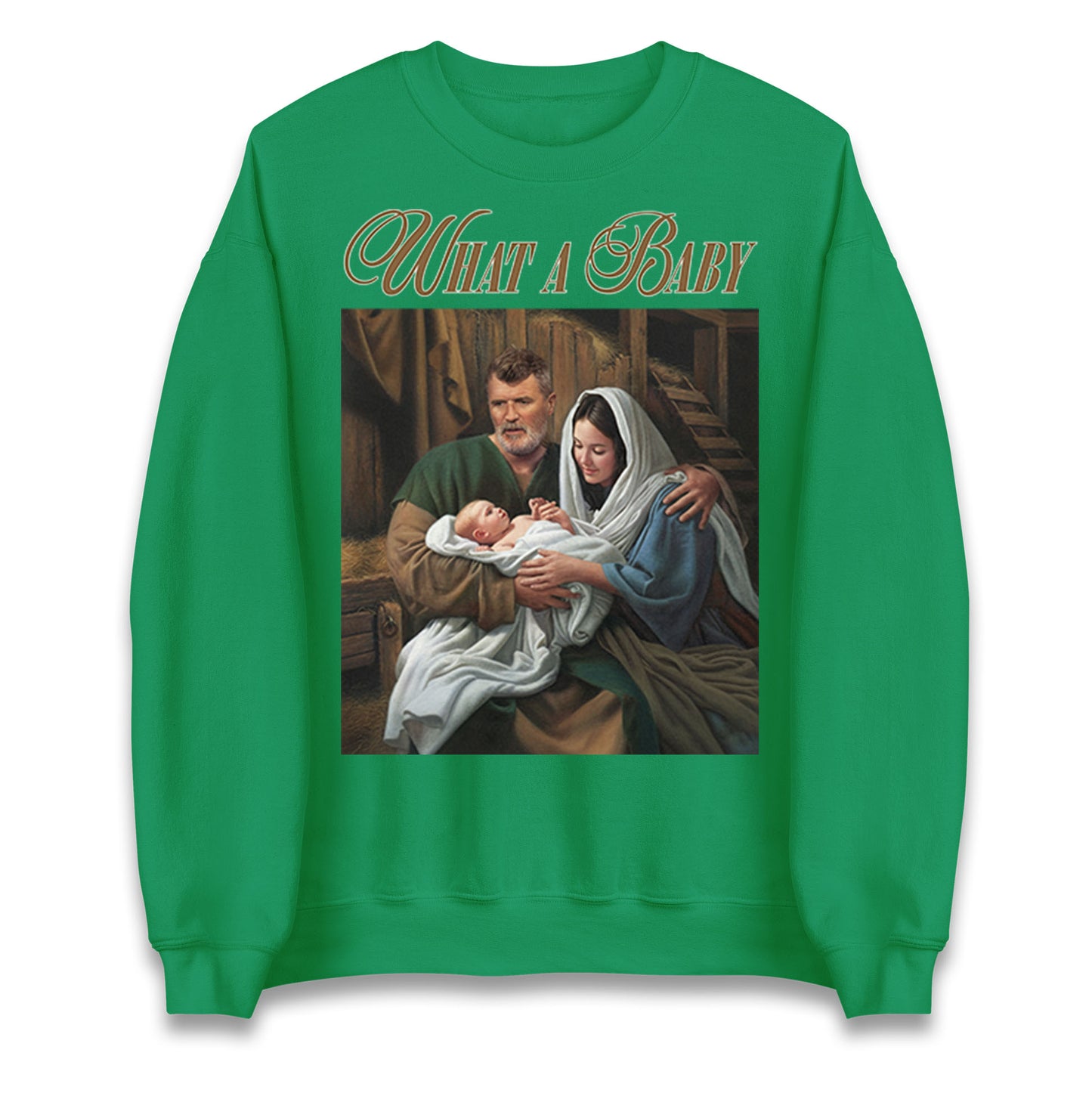 Roy Keane What a Baby Meme Christmas Sweater