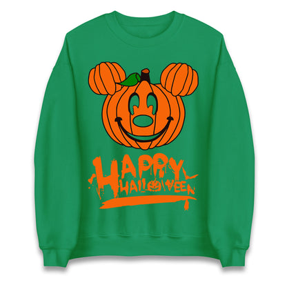 Mickey Mouse Pumpkin Happy Halloween Unisex Sweatshirt