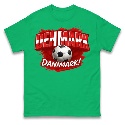 Denmark Retro World Cup T Shirt 