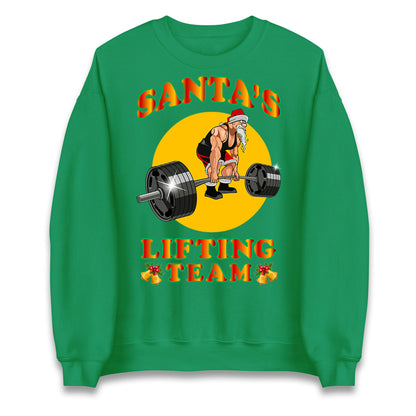 Santas Lifting Team Christmas Jumpers UK