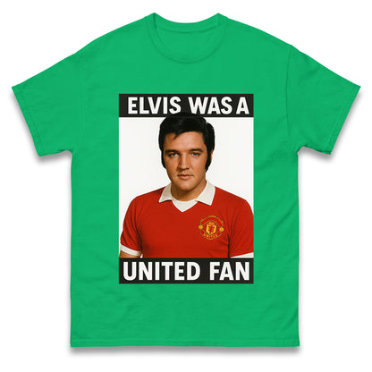 Elvis Presley Mnchester United T Shirt