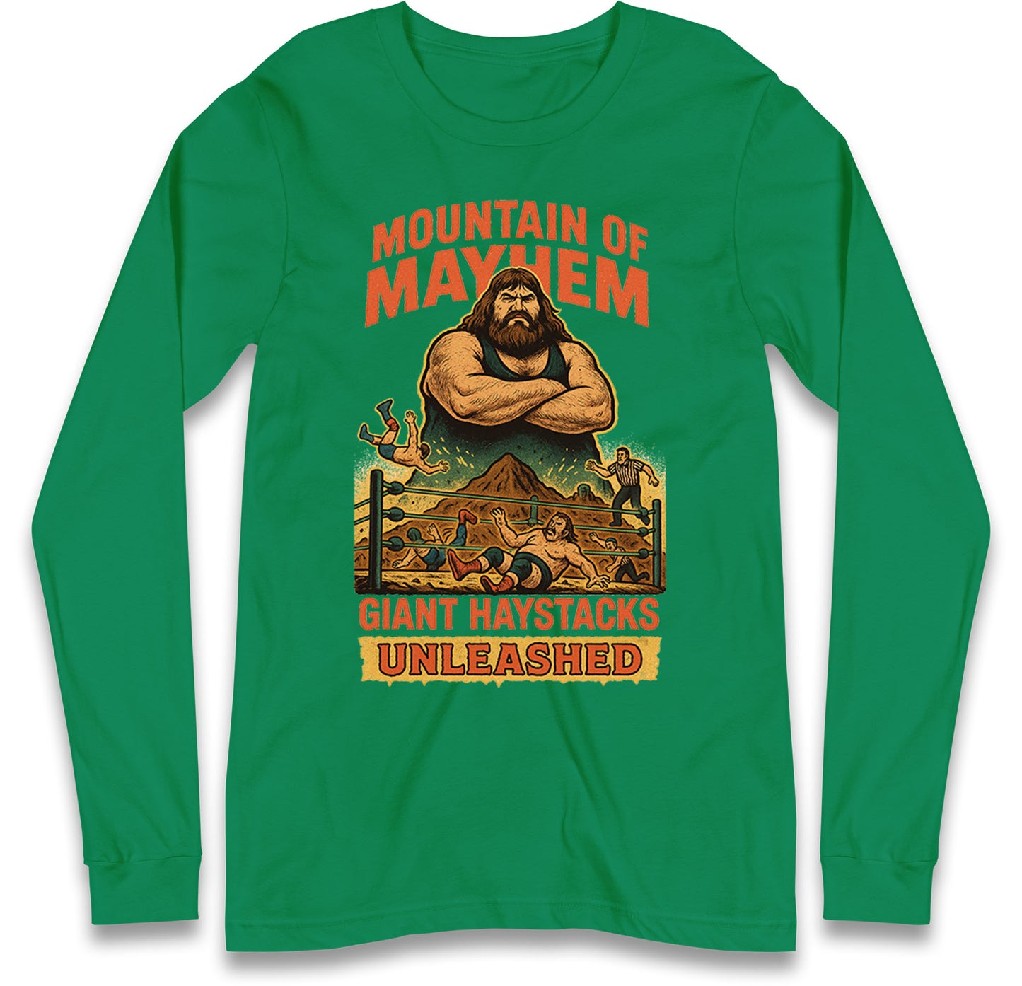 Giant Haystacks Long Sleeve T Shirt