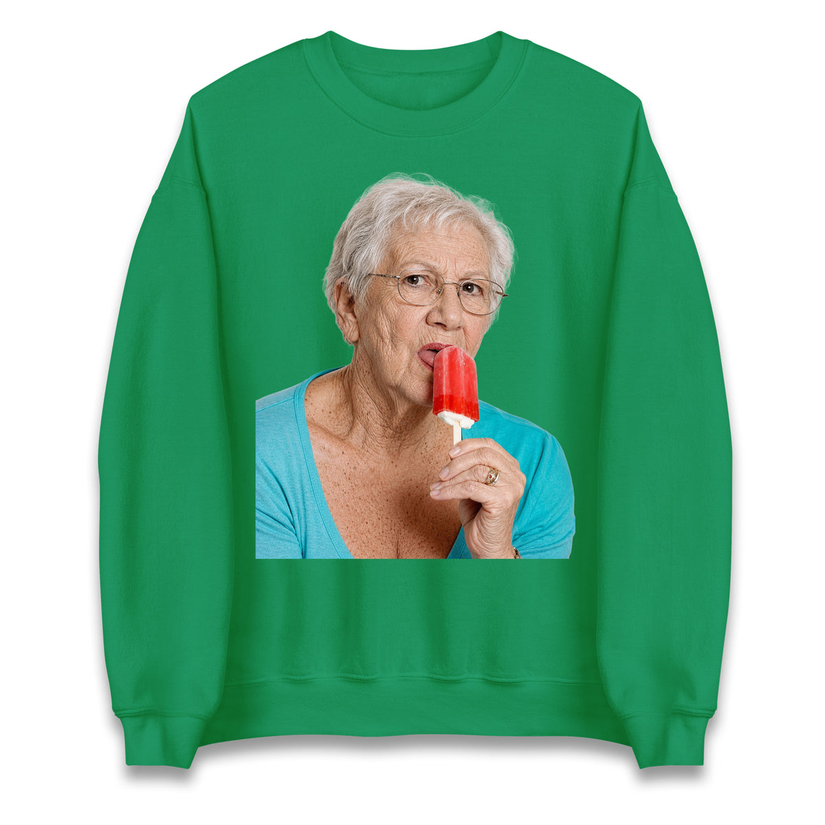 Grandma Licking Lollipop Seductively Jumper