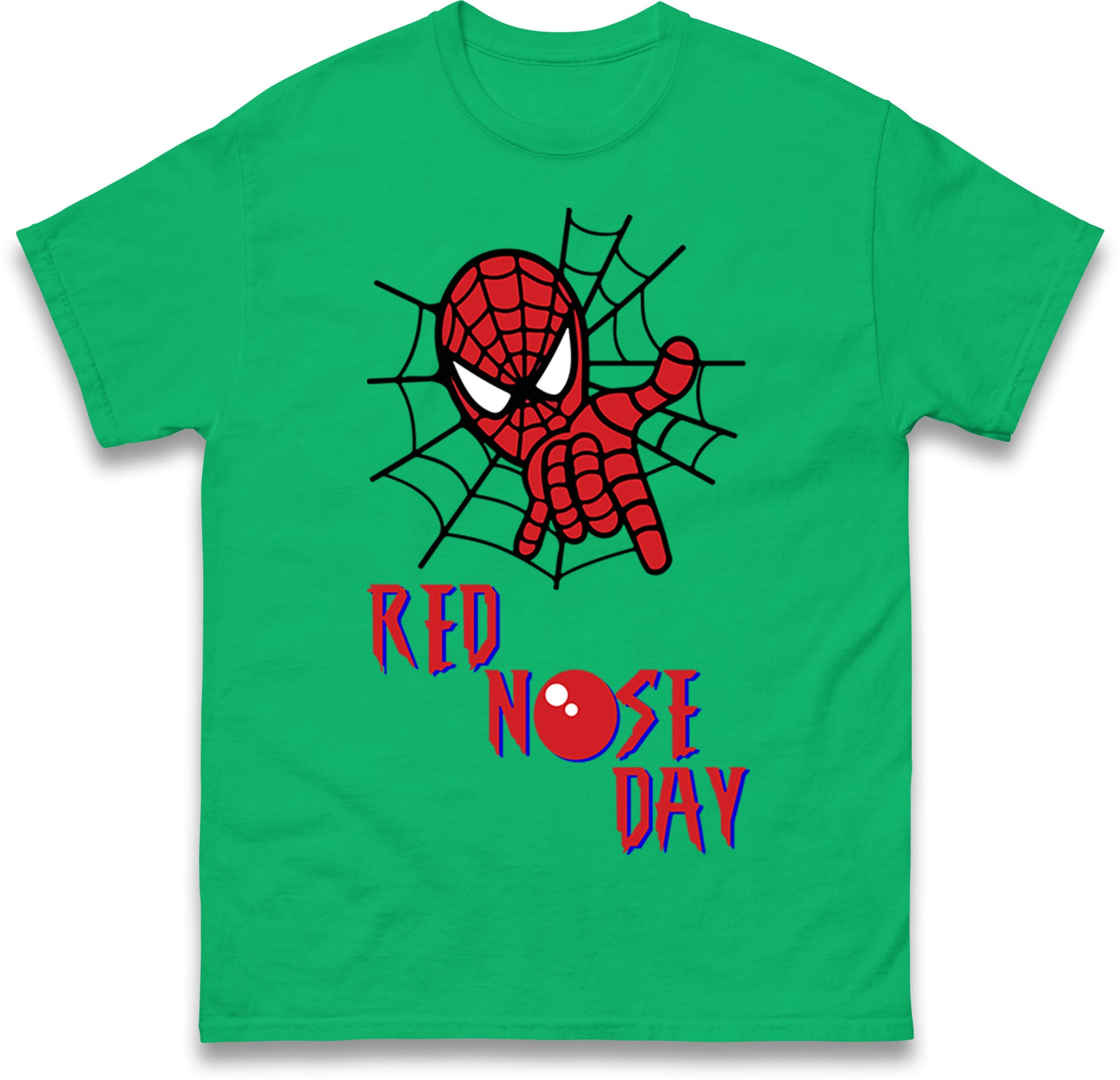 Spider Man Red Nose Day T Shirt