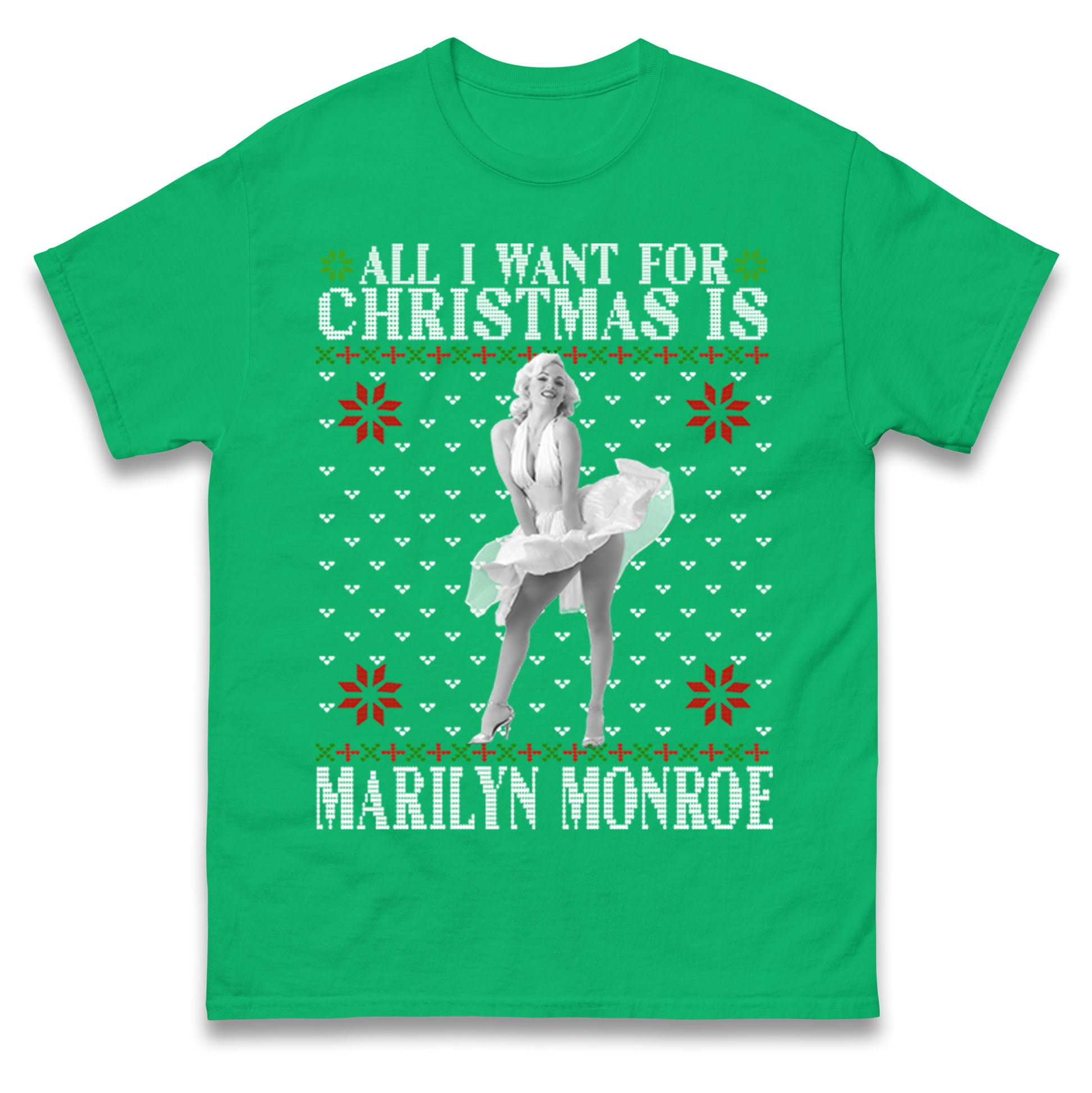 marilyn monroe christmas t shirt