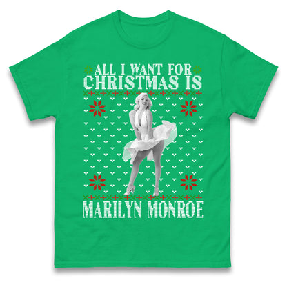 marilyn monroe christmas t shirt