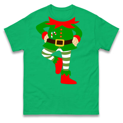 Personalise Christmas Party Wear Elf Mens t shirt