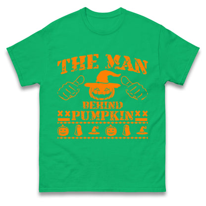 The Man Behind Pumpkin Halloween t shirt