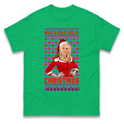Merry Christmas Dolly Parton Mens Tee Top