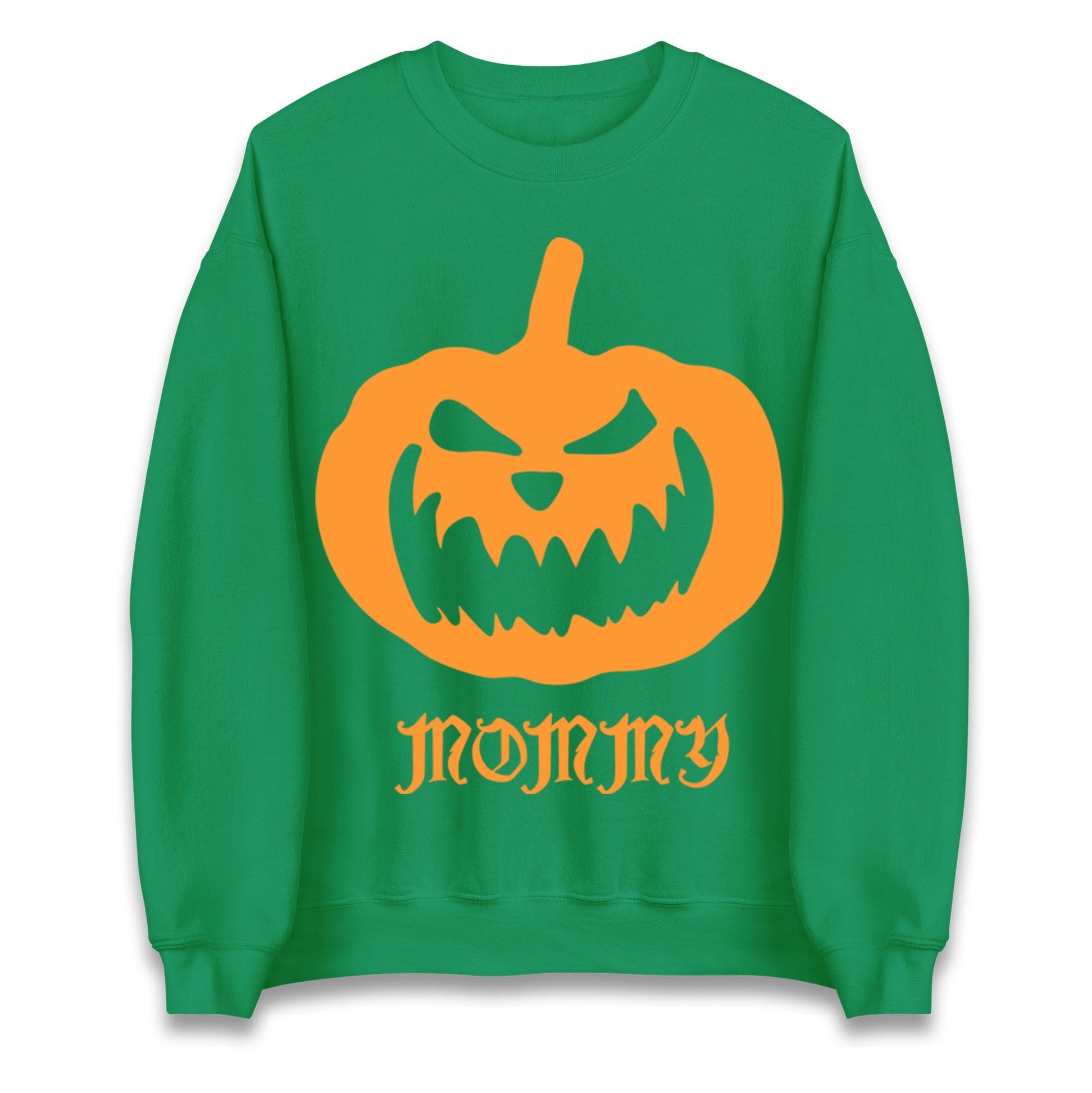 Scary Pumpkin Mommy Halloween Sweatshirt
