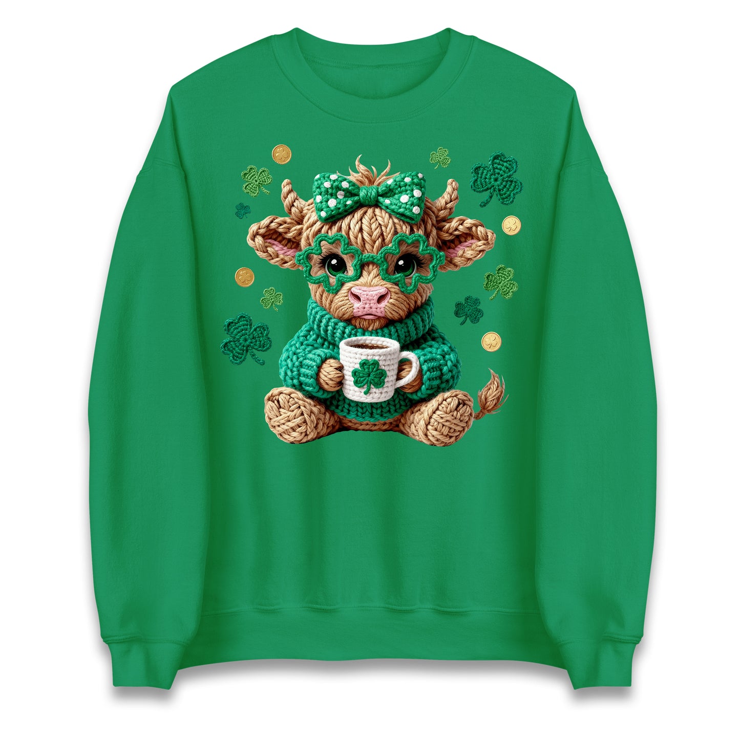 Cute Cow St Patrick Jumper