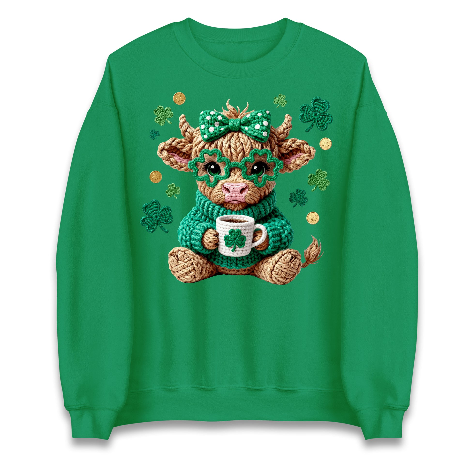 Cute Cow St Patrick Jumper