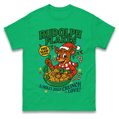 Rudolph Flakes Christmas T Shirt