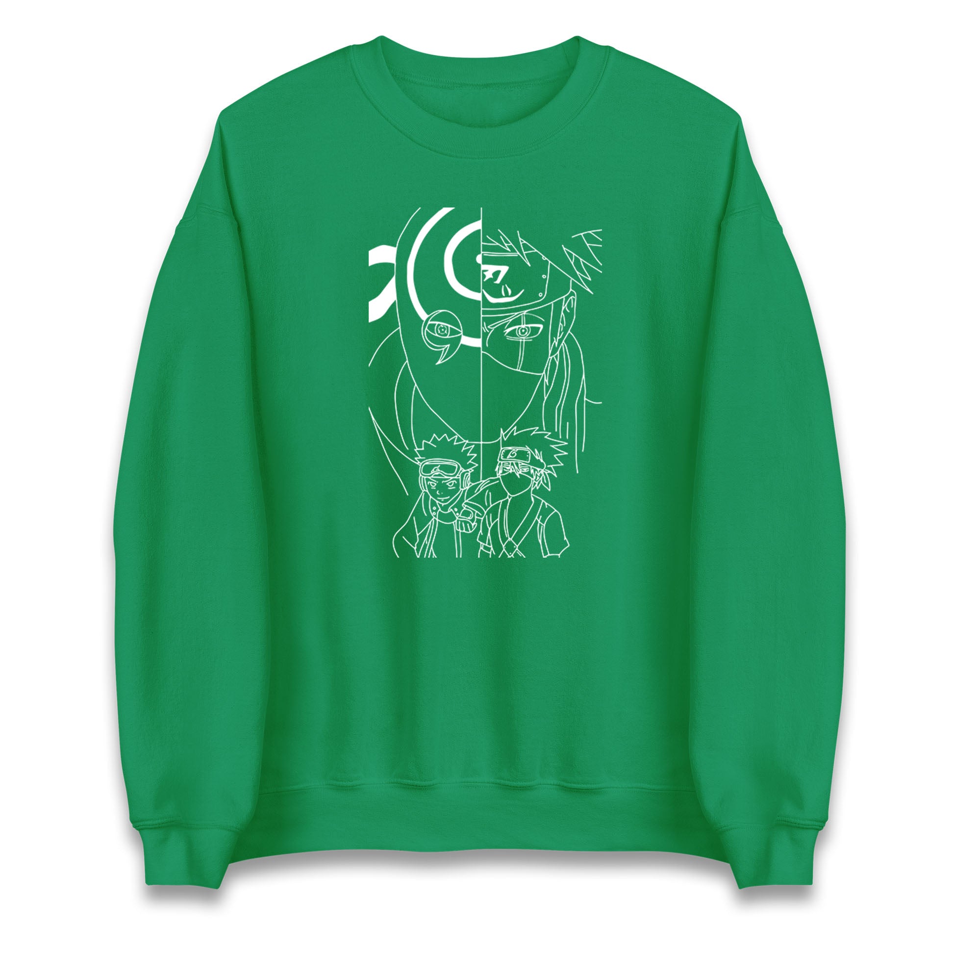Naruto Shippuden Sweatshirt Obito Uchiha, Kakashi Hatake, And Friends Top