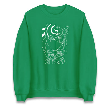 Naruto Shippuden Sweatshirt Obito Uchiha, Kakashi Hatake, And Friends Top