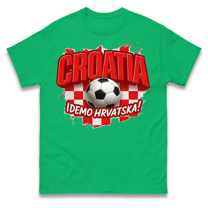 Croatia Retro World Cup T Shirt