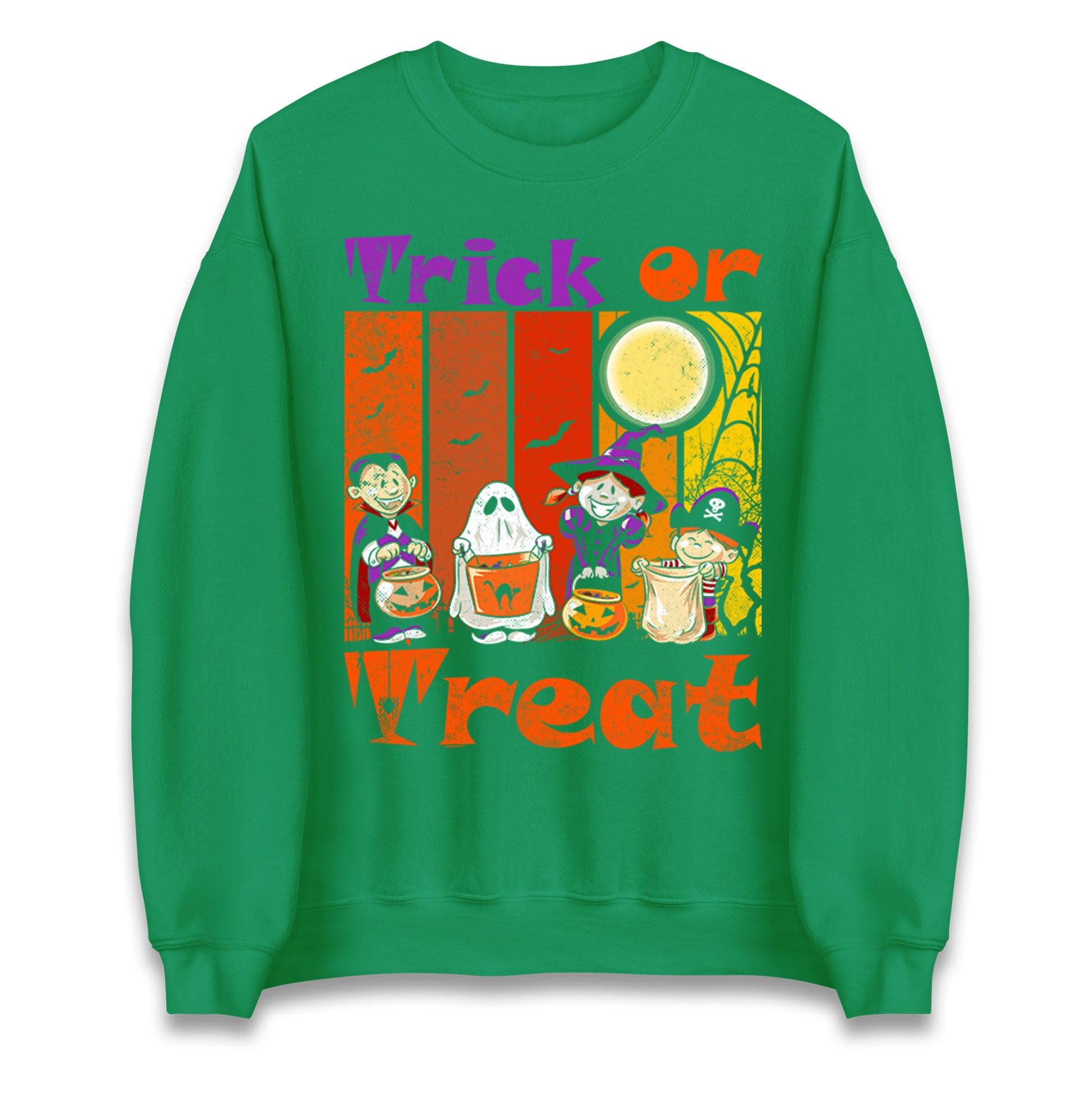 Scary Vampire Trick Or Treat Halloween Sweatshirt
