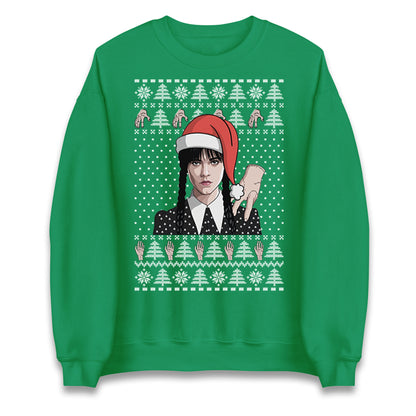 Wednesday Addams Ugly Christmas Sweater