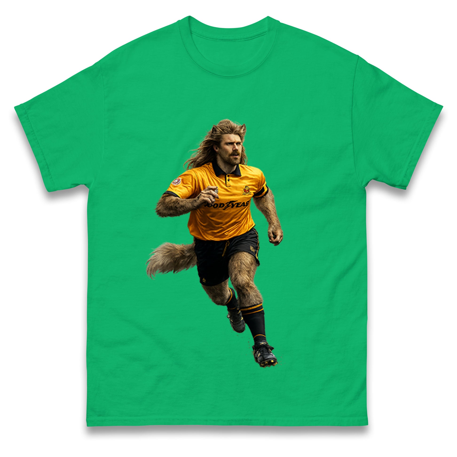 Retro John The Wolf Wolves Football T Shirt