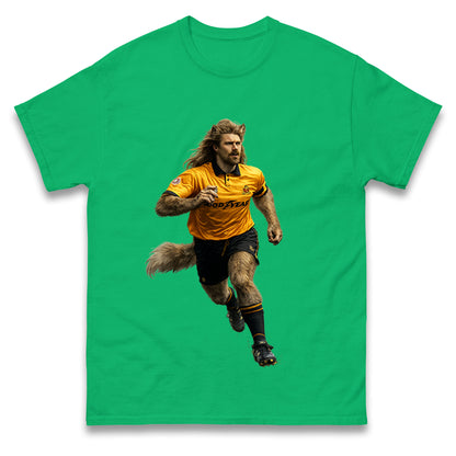 Retro John The Wolf Wolves Football T Shirt