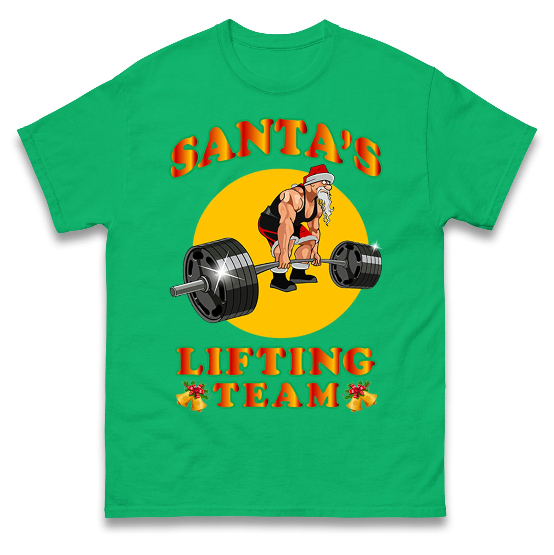 bodybuilding gym christmas t shirt