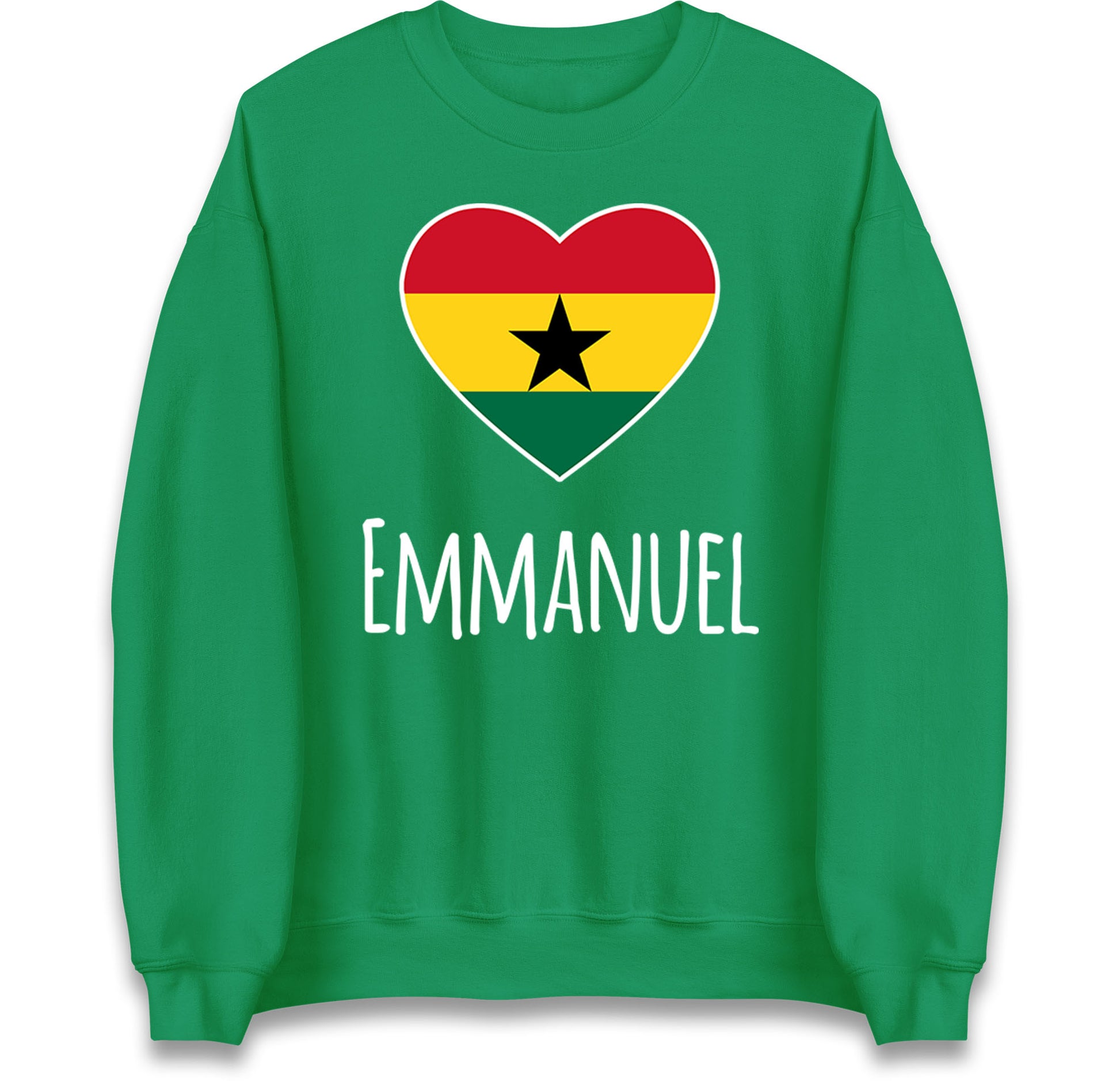 ghana heart flag jumper