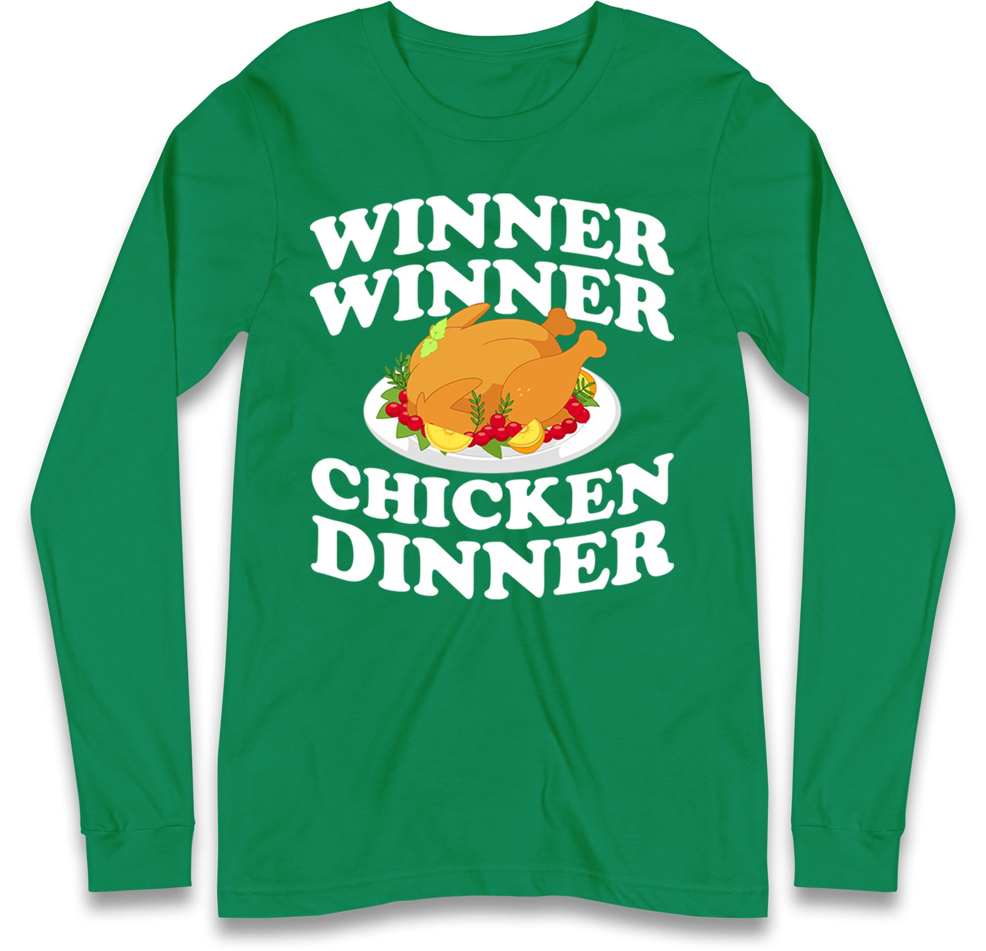 Chicken Dinner Pubg Long Sleeve T-Shirt