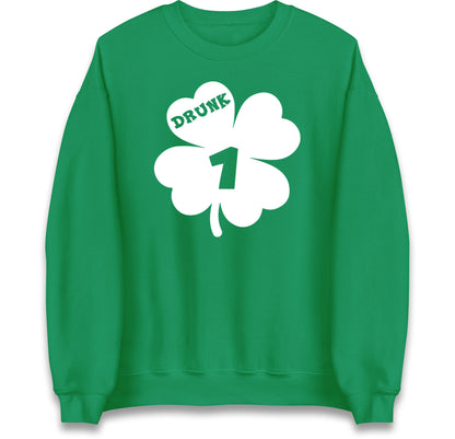 Drunk 1 St Patricks Day Jumper