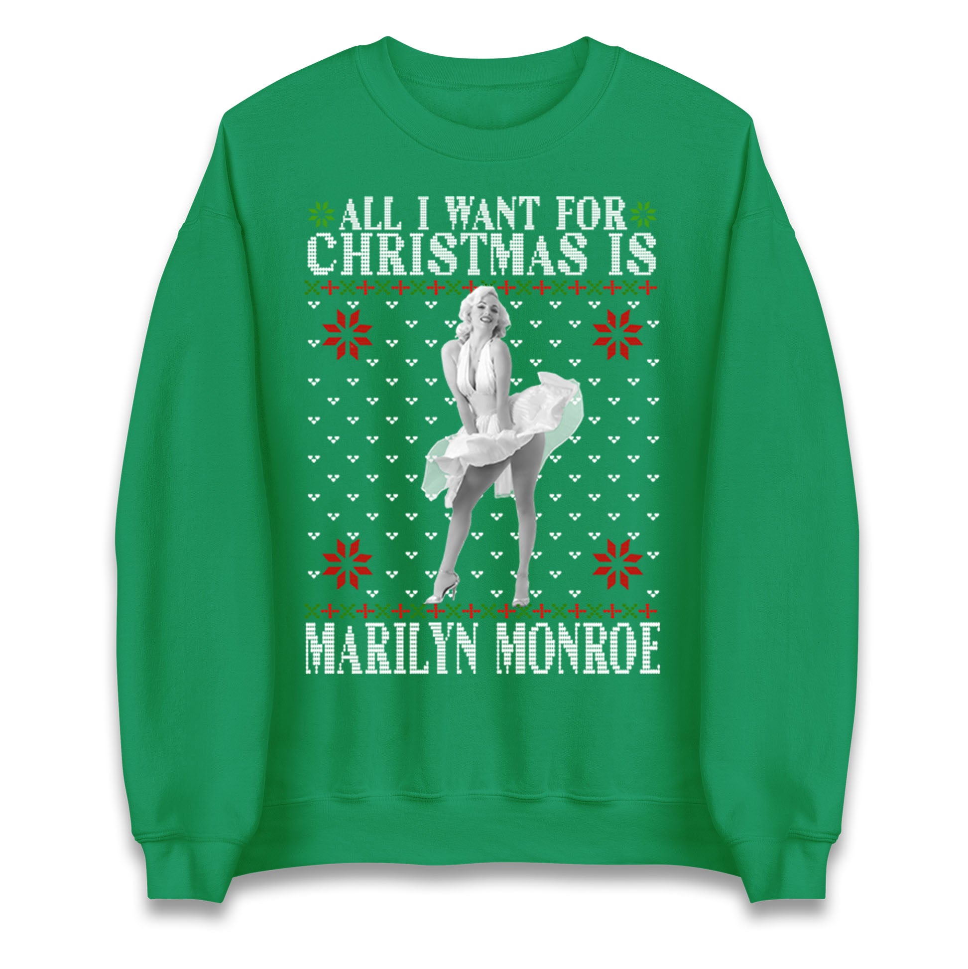 marilyn monroe christmas sweatshirt